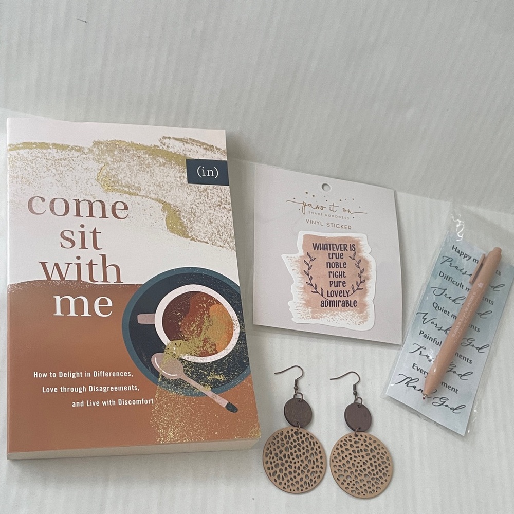 Come Sit With Me Faith Based Inspirational Bundle Gift